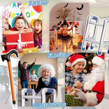 Load image into Gallery viewer, Inflatable Walker &amp; Cane – Funny Old-Person Costume Props
