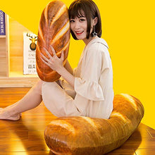 Load image into Gallery viewer, Giant 24-Inch French Bread Toast Plush Pillow – Soft 3D Food Cuddle Cushion

