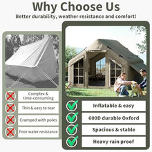 Load image into Gallery viewer, Inflatable Camping Tent – 4-6 Person Pop-Up Tent, No Poles
