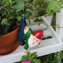 Load image into Gallery viewer, JARPSIRY Naughty Hanging Pants Garden Gnome – Flower Pot &amp; Fence Hugger Statue
