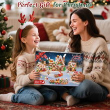 Load image into Gallery viewer, Christmas Village Advent Calendar – 24-Day Building Block Set with Lights
