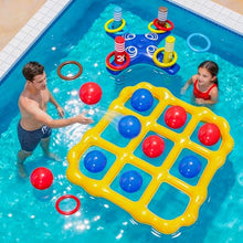 Load image into Gallery viewer, Inflatable Pool Party Games Set – Tic Tac Toe &amp; Ring Toss
