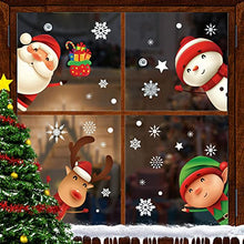 Load image into Gallery viewer, Christmas Window Clings – 82-Piece Double-Sided Holiday Decals
