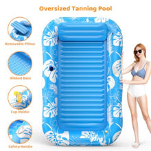 Load image into Gallery viewer, Tanning Pool with Sprinkler – Inflatable Sun Lounge for 2
