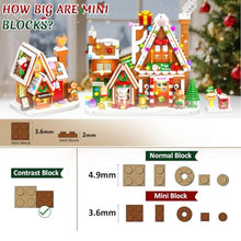 Load image into Gallery viewer, Christmas Village Advent Calendar – 24-Day Building Block Set with Lights
