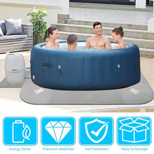 Load image into Gallery viewer, Inflatable Hot Tub Mat – 85" Interlocking Foam Floor Protector

