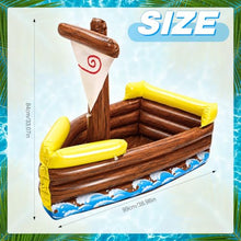 Load image into Gallery viewer, Inflatable Cooler Boat – Hawaiian Floating Drink Tub for Parties
