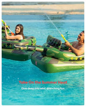 Load image into Gallery viewer, Inflatable Tank Pool Float – Ride-On Float with Water Cannon
