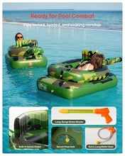 Load image into Gallery viewer, Inflatable Tank Pool Float – Ride-On Float with Water Cannon
