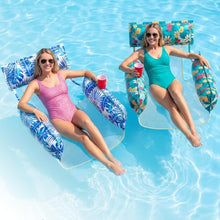 Load image into Gallery viewer, Mesh Pool Floats 2-Pack – Inflatable Loungers for Adults
