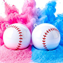 Load image into Gallery viewer, Gender Reveal Baseballs – Pink &amp; Blue Powder 2-Pack
