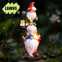 Load image into Gallery viewer, Solar Lighted Garden Gnome Statue – Outdoor Lawn &amp; Yard Decor Sculpture

