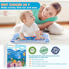 Load image into Gallery viewer, Baby Tummy Time Water Mat – Inflatable Sensory Play Mat
