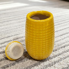 Load image into Gallery viewer, Yellow Ceramic Corn Cob Food Storage Jar – Sealed Kitchen Canister with Lid
