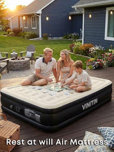 Load image into Gallery viewer, Queen Air Mattress – Built-In Pump, 16" Double-High Airbed
