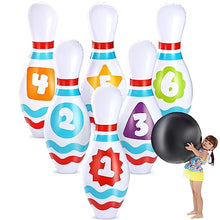 Load image into Gallery viewer, Giant Inflatable Bowling Set – Jumbo Party Game for Kids &amp; Adults
