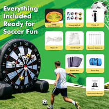 Load image into Gallery viewer, 10ft Giant Soccer Dartboard – Inflatable Target &amp; Movie Screen
