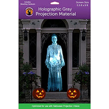 Load image into Gallery viewer, Holographic Rear Projection Screen (5.5 ft x 9 ft) for Halloween Videos
