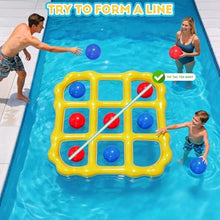 Load image into Gallery viewer, Inflatable Pool Party Games Set – Tic Tac Toe &amp; Ring Toss
