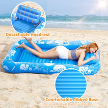 Load image into Gallery viewer, Tanning Pool with Sprinkler – Inflatable Sun Lounge for 2

