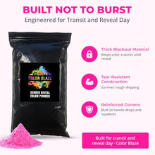 Load image into Gallery viewer, Gender Reveal Burnout Powder – Blackout Tire Burnout Color Bags
