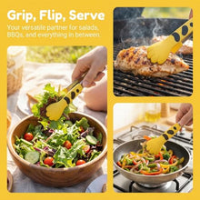 Load image into Gallery viewer, Stainless Steel Cat Paw Kitchen Tongs – Cute Non-Slip Cooking &amp; Salad Tongs
