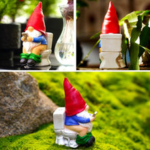Load image into Gallery viewer, Generic Drunk Gnome on a Throne Statue – Funny Novelty Lawn &amp; Planter Ornament
