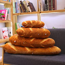 Load image into Gallery viewer, Giant 24-Inch French Bread Toast Plush Pillow – Soft 3D Food Cuddle Cushion

