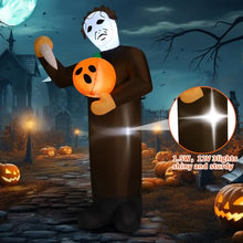 Load image into Gallery viewer, Halloween Killer Inflatable – Spooky LED Yard Decoration
