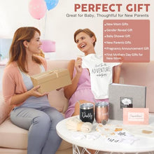 Load image into Gallery viewer, New Mom Gift Basket – 13-Piece Baby Shower &amp; Gender Reveal Gift
