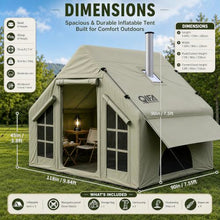 Load image into Gallery viewer, Inflatable Camping Tent – 4-6 Person Pop-Up Tent, No Poles
