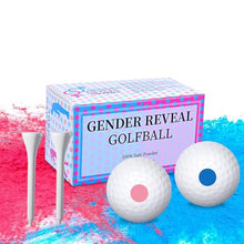 Load image into Gallery viewer, Gender Reveal Golf Balls – Exploding Pink &amp; Blue Powder Set
