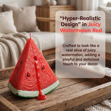 Load image into Gallery viewer, Watermelon Wedge Scented Soy Candle – Clean Burning Summer Decor Candle
