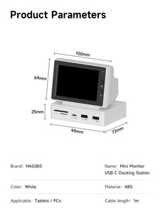 Mini Screen with USB C Hub - Gifteee Unique & Unusual gifts, Cool gift ideas