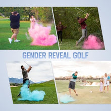 Load image into Gallery viewer, Gender Reveal Golf Balls – Exploding Pink &amp; Blue Powder Set

