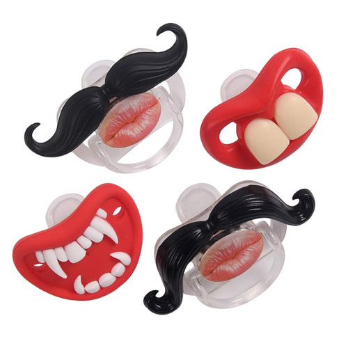 Funny Mustache Pacifiers for Babies - Gifteee Unique & Unusual gifts, Cool gift ideas