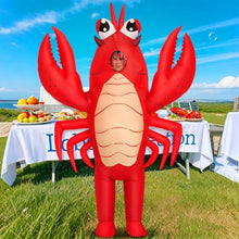 Load image into Gallery viewer, Inflatable Lobster Costume – Funny Blow-Up Adult Halloween Suit
