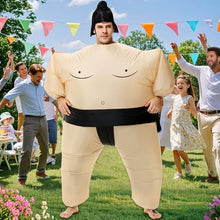 Load image into Gallery viewer, Inflatable Sumo Costume – Funny Blow-Up Wrestler Suit for Adults
