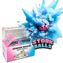 Load image into Gallery viewer, Gender Reveal Golf Balls – Max-Powder Pink or Blue Explosion
