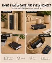 Load image into Gallery viewer, Book-Style Magnetic Chess Set – Folding Travel Chess Board
