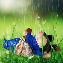 Load image into Gallery viewer, MINICAR Drunk Sprawled Garden Gnome Statue – Funny Naughty Lawn &amp; Desk Figurine
