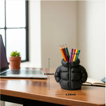 Load image into Gallery viewer, Puffer Jacket Pen Holder – Cute 3D-Printed Desk Organizer

