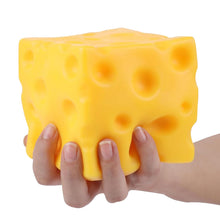 Load image into Gallery viewer, Jumbo Easy Sqweezy Super Cheesy Toy | Giant Slow-Rising Stress Reliever
