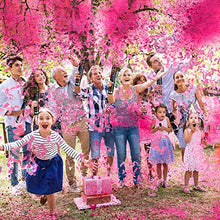 Load image into Gallery viewer, Gender Reveal Confetti Cannons – Pink Powder &amp; Confetti Poppers
