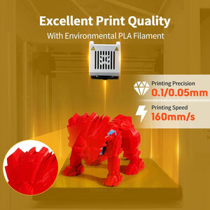 Beginners 3D Printer – Assembled, Wi-Fi, Quiet, Level-Free Bed
