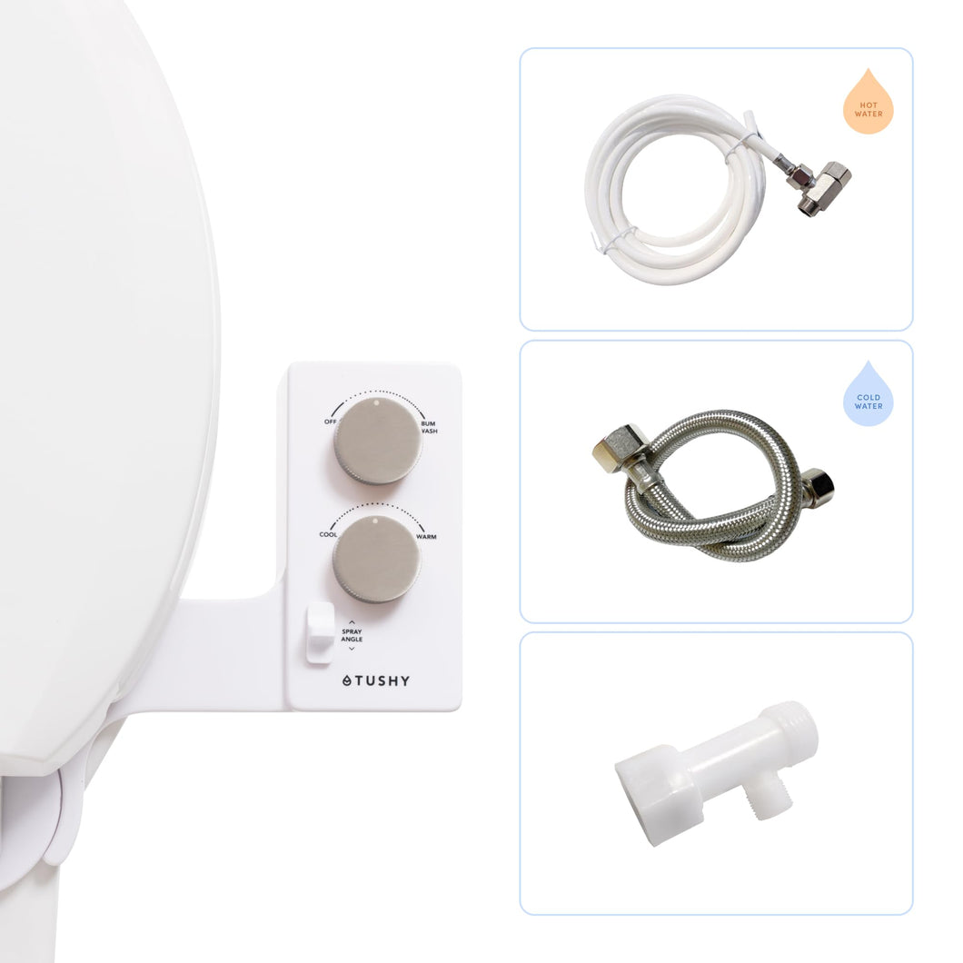 Warm Water Bidet Attachment – Self-Cleaning, Adjustable Pressure
