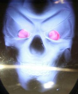 Motion-Activated Haunted Skull Mirror with Lights and Sounds