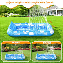 Load image into Gallery viewer, Tanning Pool with Sprinkler – Inflatable Sun Lounge for 2
