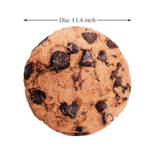 Load image into Gallery viewer, Realistic 3D Chocolate Chip Cookie Plush Throw Pillow – Round Floor &amp; Couch Cushion

