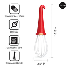 Load image into Gallery viewer, OTOTO Gnomeo The Whisking Gnome | Cute &amp; Functional Kitchen Hand Whisk
